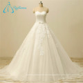 Sweetheart Bandage Tulle Lace Appliques occidental patrones de vestidos de boda